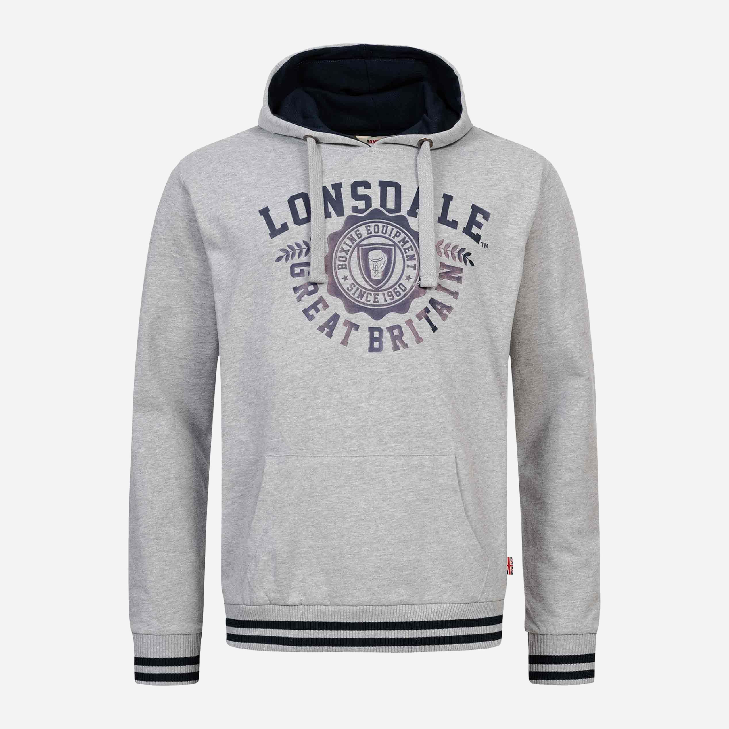 

Худи Lonsdale Daccombe 117140 XL MarlGrey/Navy