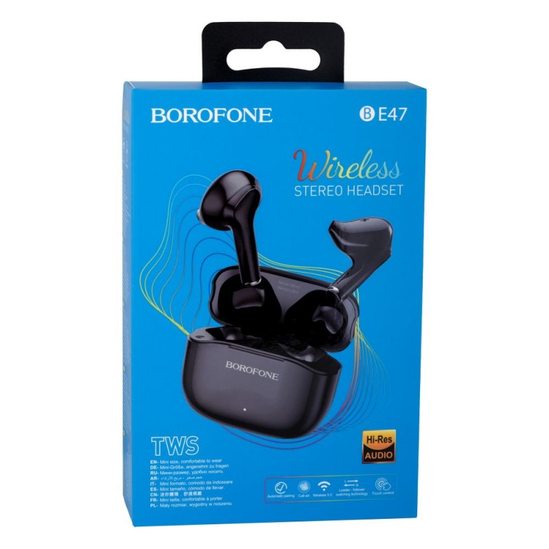 

Бездротові Навушники Borofone BE47 Perfecto TWS Колір Чорний