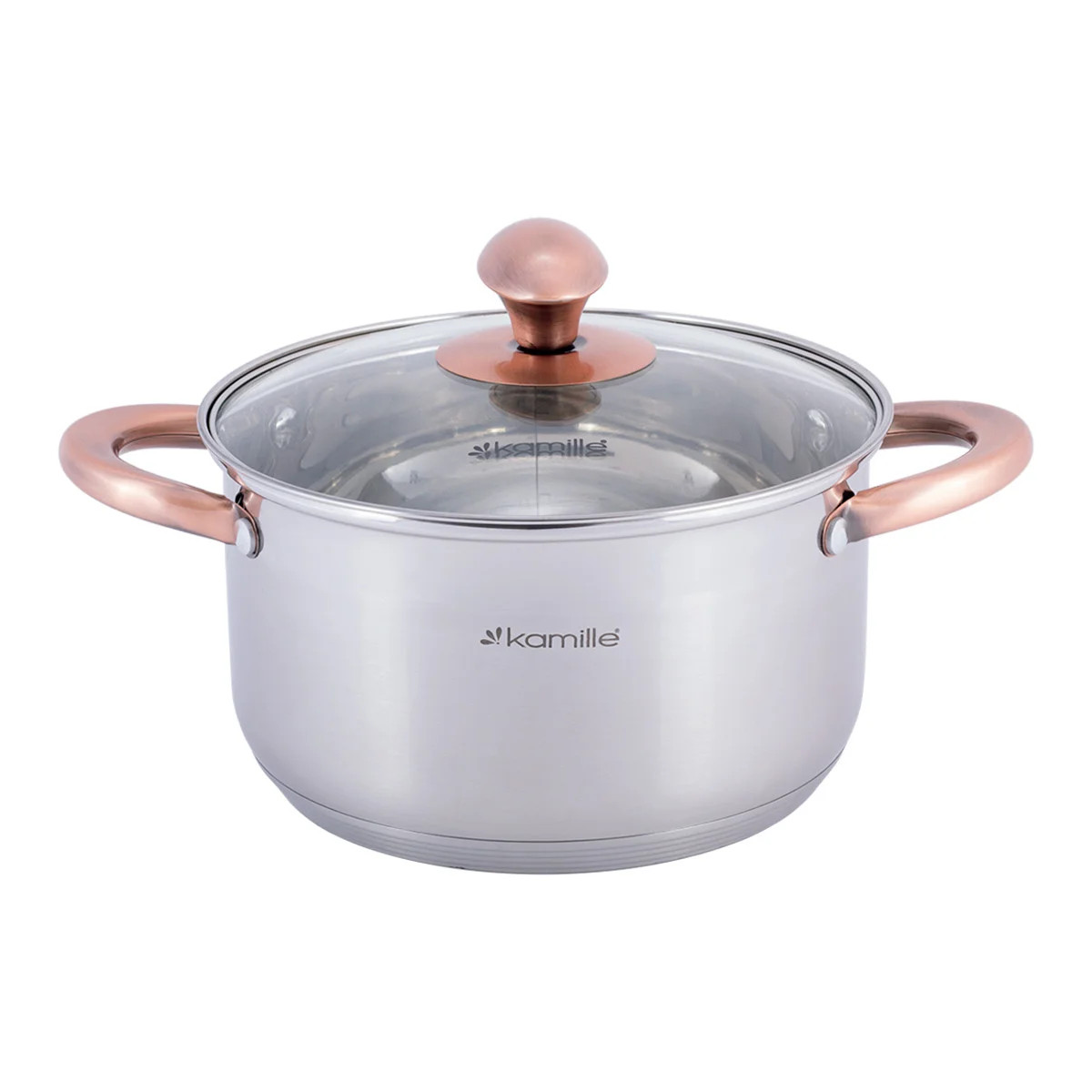 

Кастрюля со стеклянной крышкой Kamille KM-4932 3 л 20 см