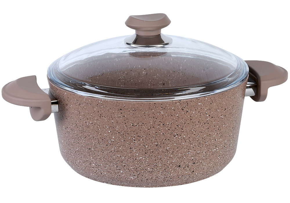 

Кастрюля со стеклянной крышкой Oms 3110-24-Brown 4.3 л 24 см