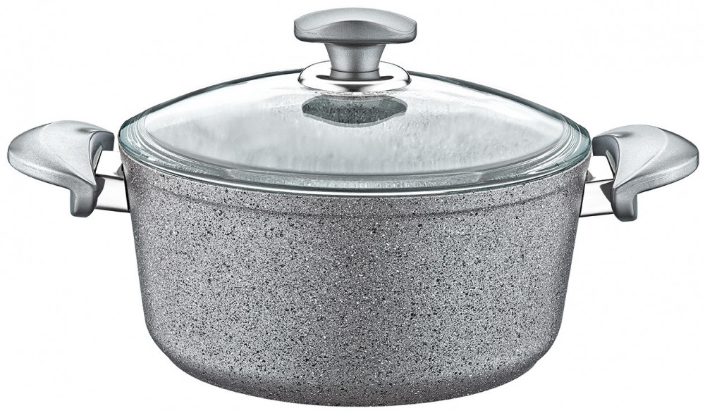 

Кастрюля со стеклянной крышкой Oms 3110-30-Grey 8.7 л 30 см