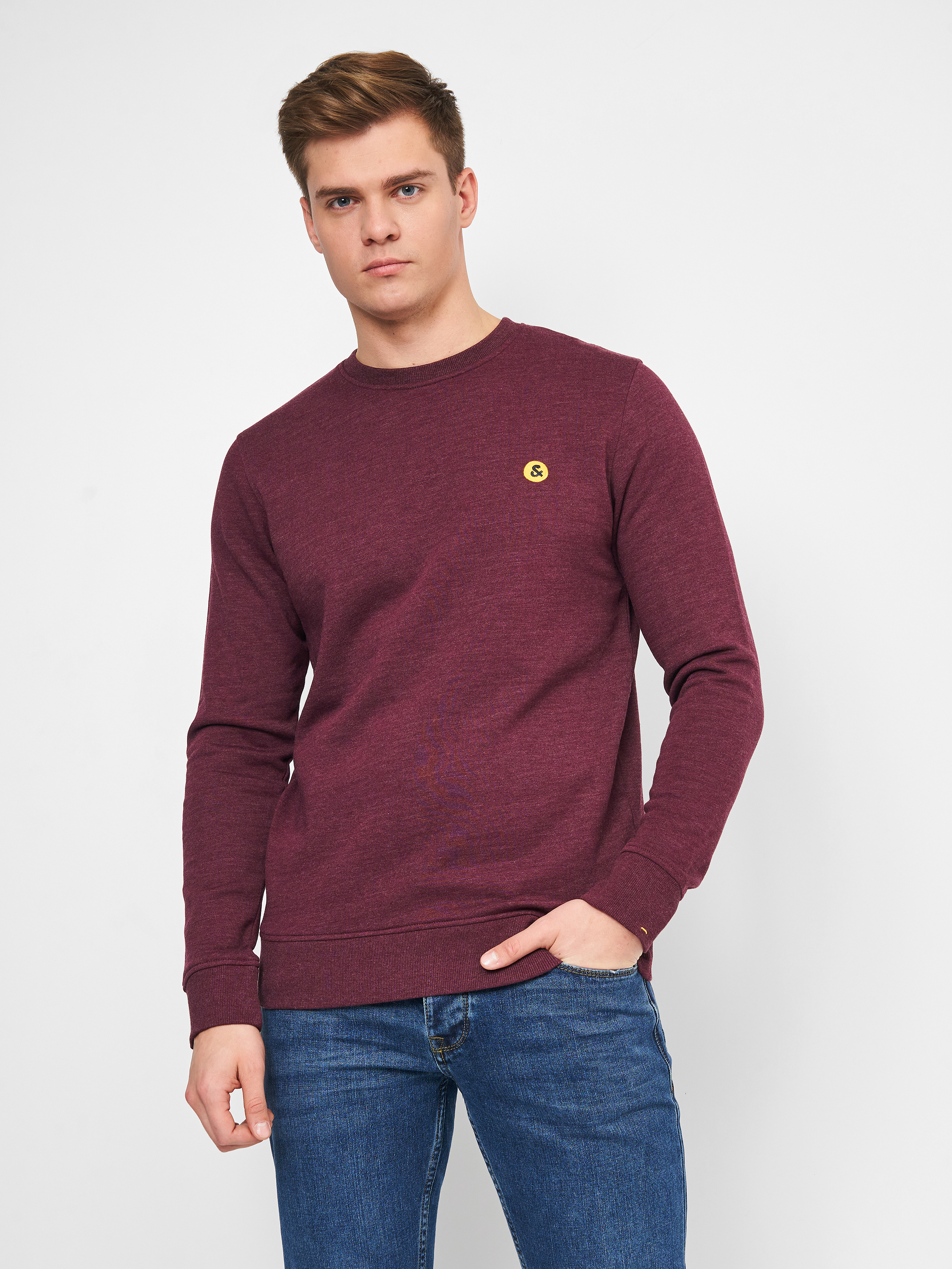 

Свитшот Jack & Jones XAZ258339UTTL  Бордовый, Свитшот Jack & Jones XAZ258339UTTL L Бордовый