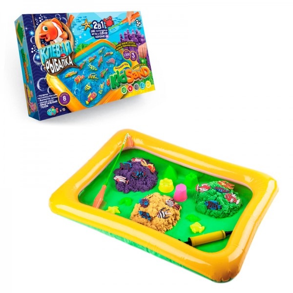

Настольная игра Danko Toys 2 в 1: Кльова риболовля та Кінетичний пісок KIDSAND