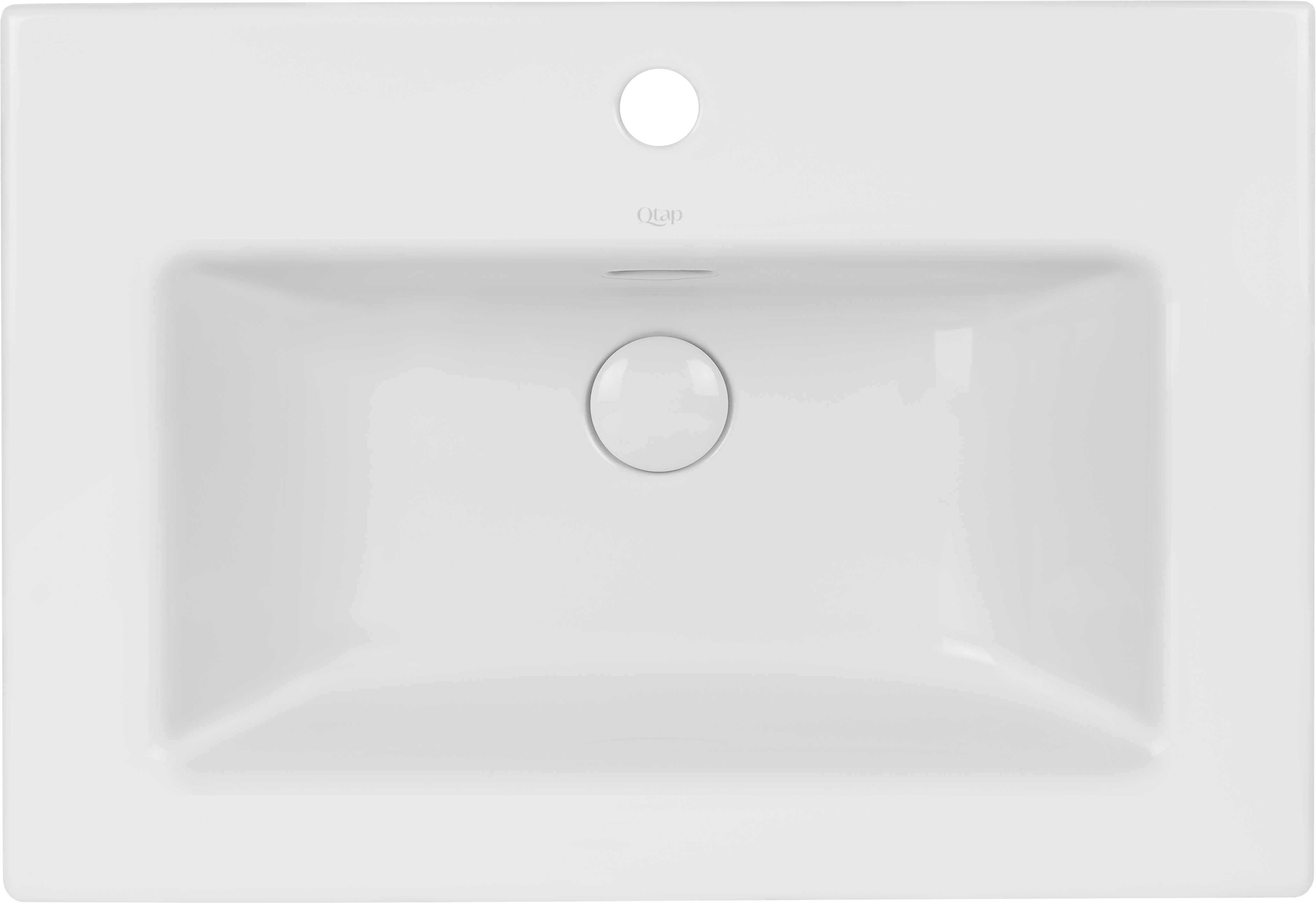 

Раковина QTAP Stork QT1511L738W с донным клапаном