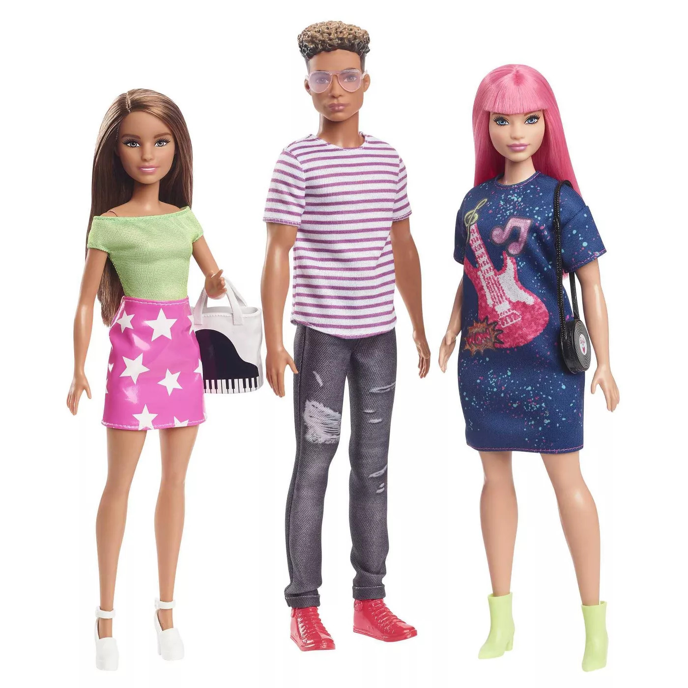 

Набор кукол Барби Большой город Большие мечты Barbie Big City, Big Dreams 3-Doll Gift Set (GXF28)