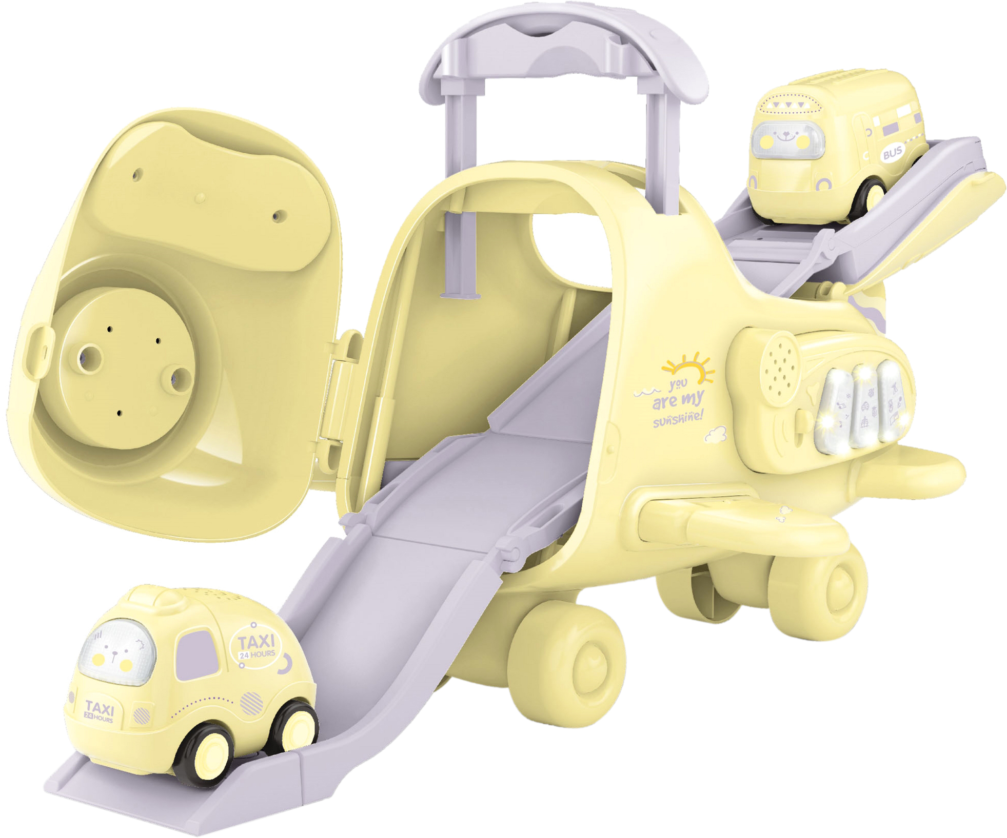 

Самолет-горка с машинками Chengmei Toys со светом и звуком (6910010123191)