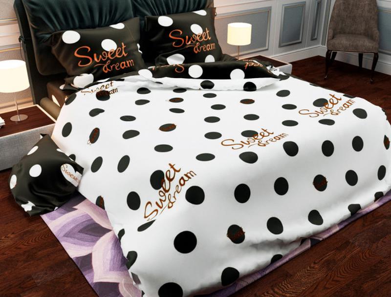 

Комплект постільної білизни двохспальний Classic Сатин Gold 175х220 Sweet Dream чёрно-белый