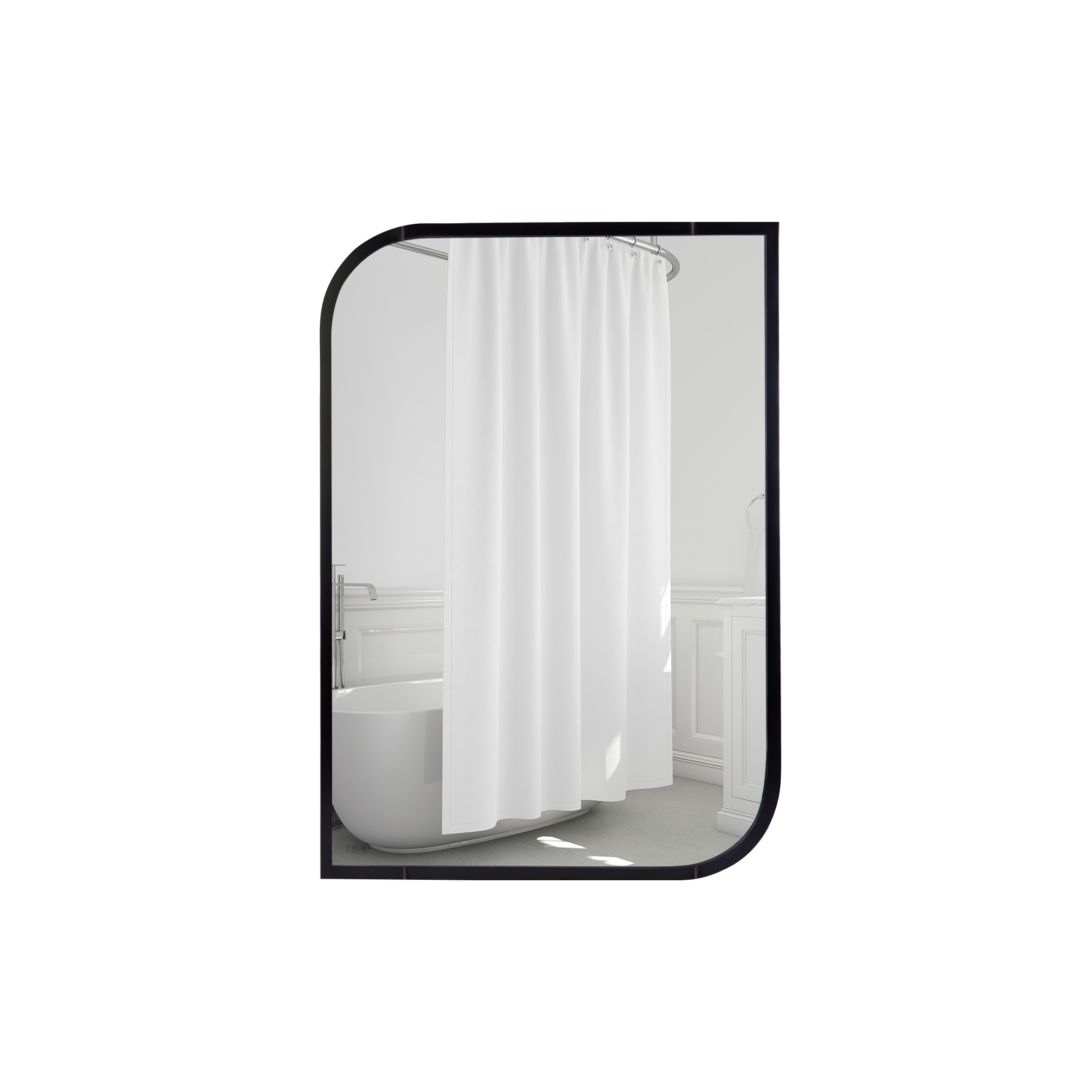 

Зеркало Qtap Scorpio 490х700 Black QT1478FL8130AB