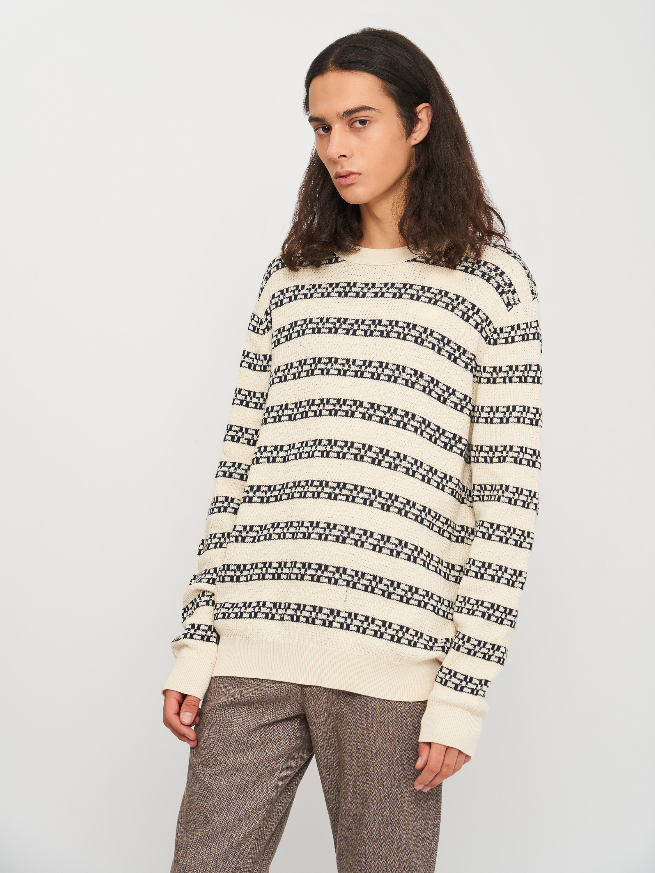 

Джемпер Jack & Jones XAZ200606HYSV  Молочный в узоры, Джемпер Jack & Jones XAZ200606HYSV L Молочный в узоры
