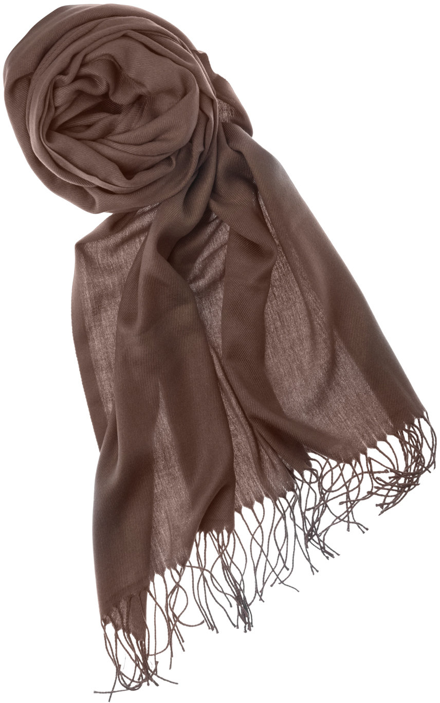 

Палантин Pashmina коричневый