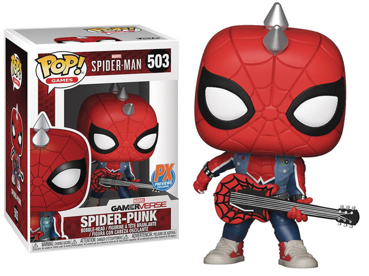 

Игровая башкотряс фигурка Funko POP! Серии Marvel - Панк-Паук (эксклюзивная версия), 9,6 см