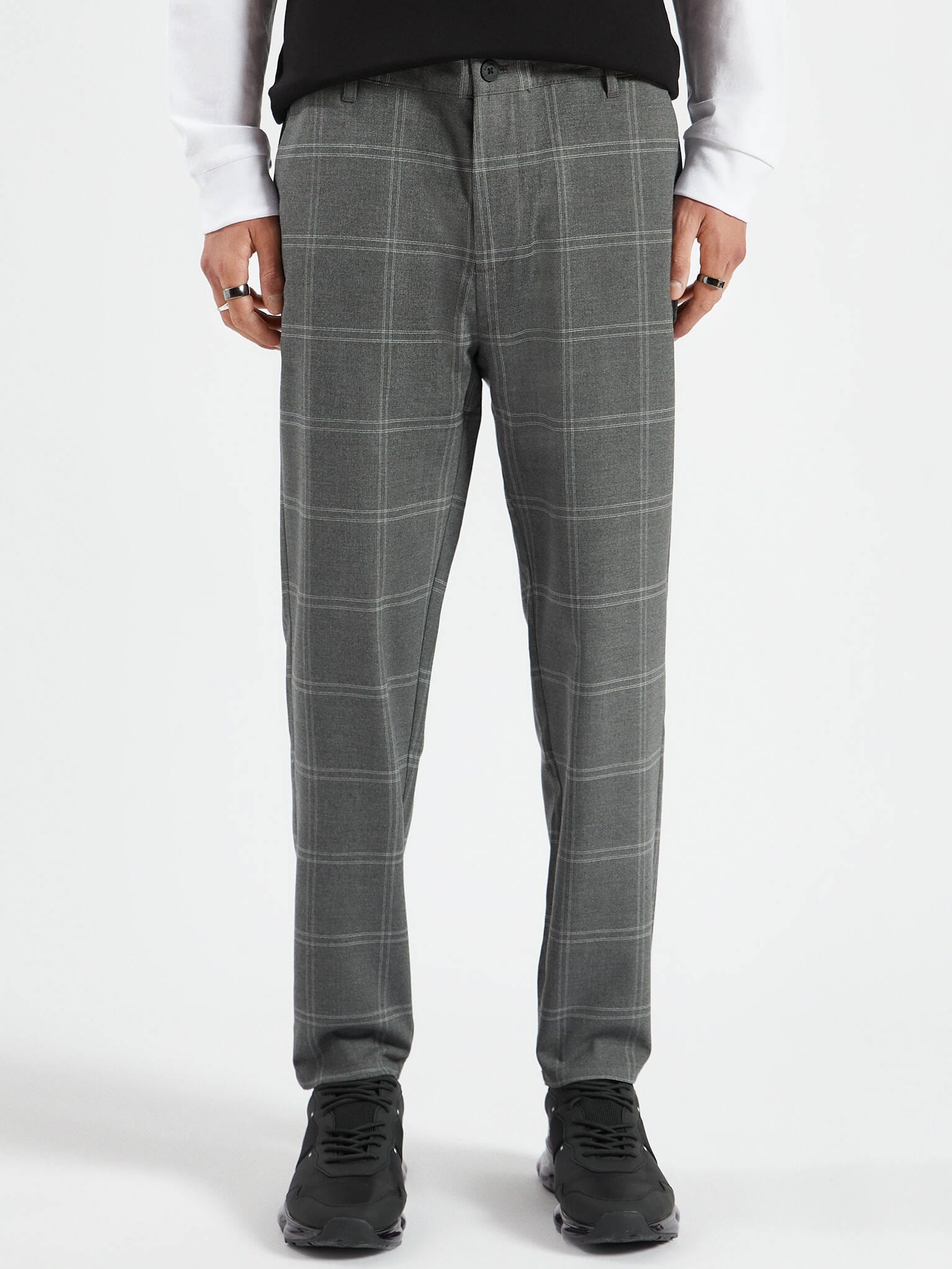 

Брюки Pull & Bear 9678/532/809  Серые в клетку, Брюки Pull & Bear 9678/532/809 42 Серые в клетку