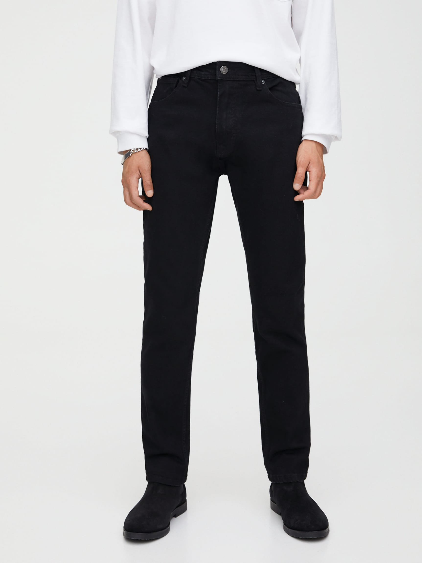 

Джинсы Pull & Bear 9682/502/800 38 Черные джинс