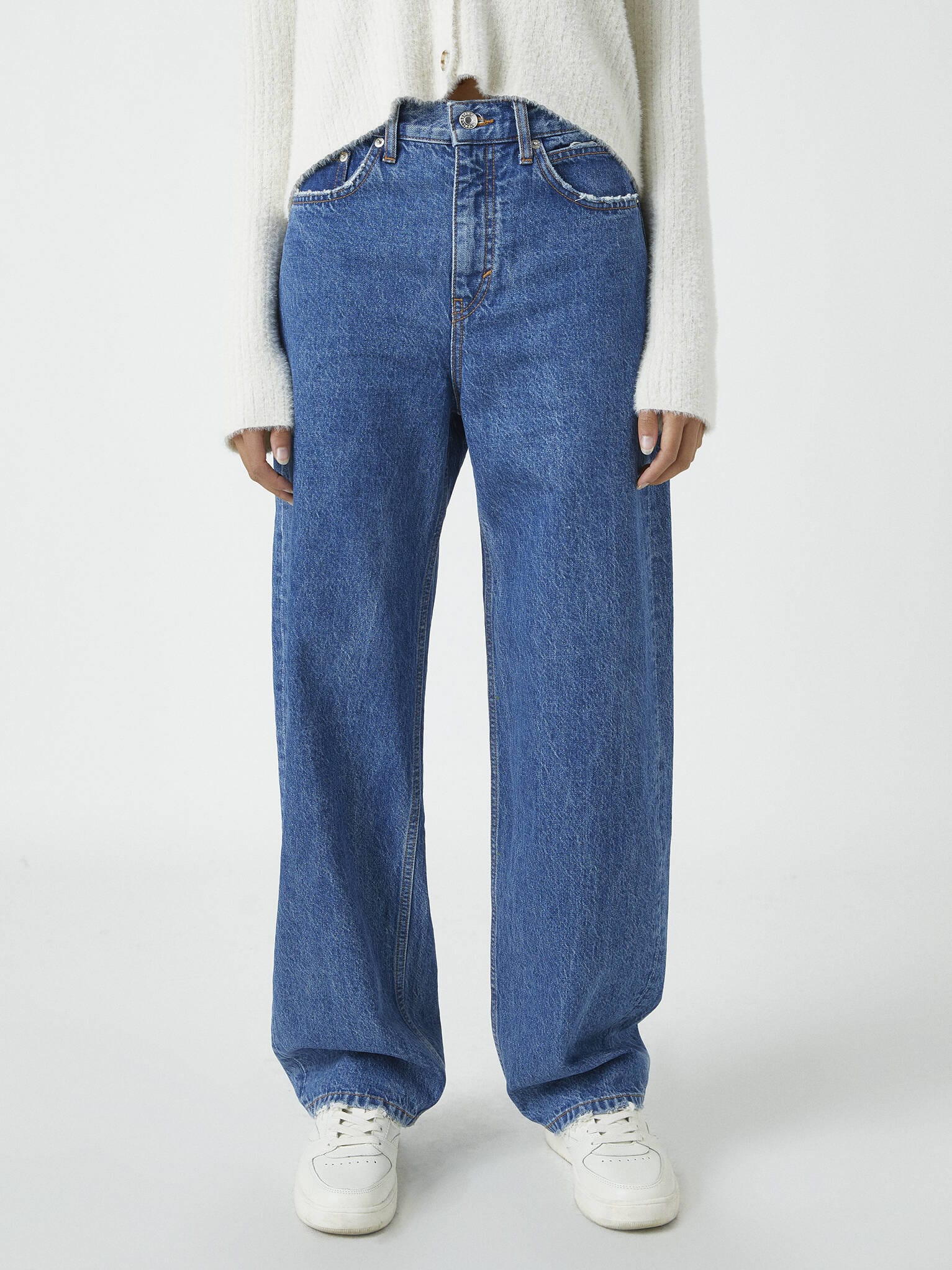 

Джинсы Pull & Bear 9683/343/400 32 Синие джинс