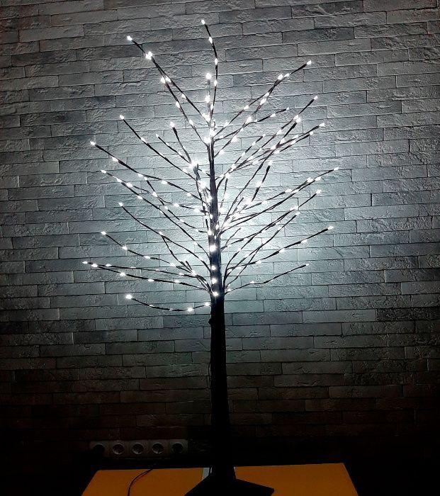 

Ночник дерево 108LED 1,2 м черный ствол NR41 холодный белый