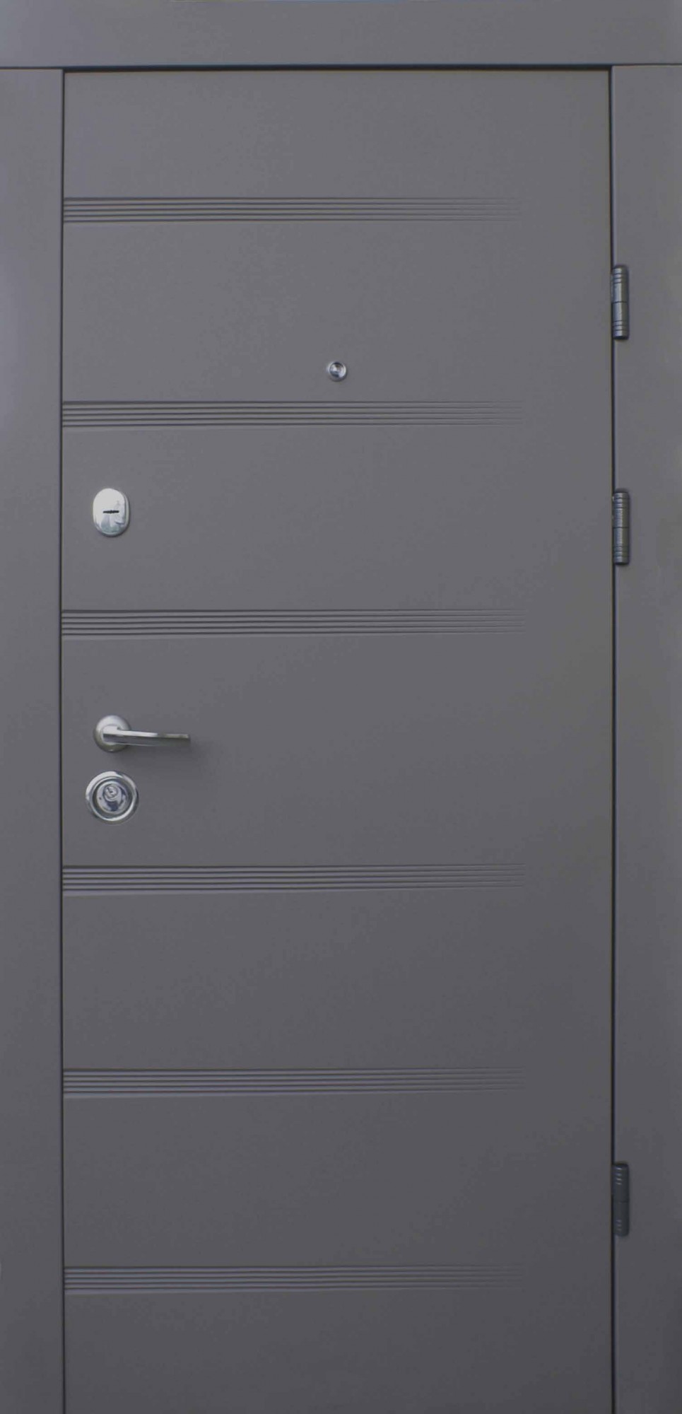 

Двери входные Qdoors Премиум Роял 850*2050 квартира Mix смоки софт/латте софт правая