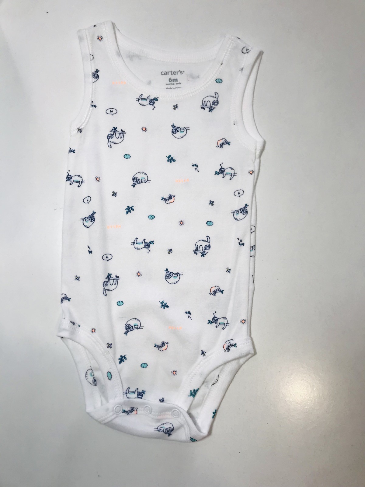 

Боди- майка Carters 64032 68 см белый разноцветный