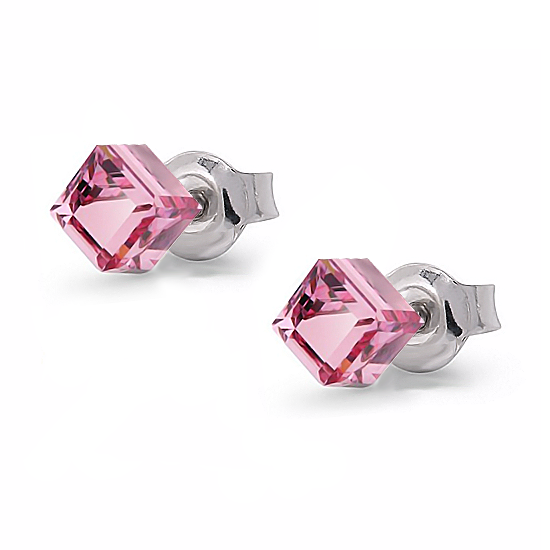 

Серьги KOBI KOSTKA 6x6 мм со Swarovski модели 7740-1080-09-32
