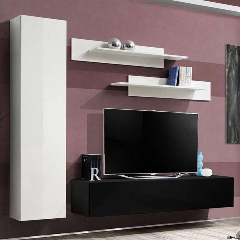 

Стенка в гостинную Violette настенная для TV с диагональю 88" (WFR-130985)