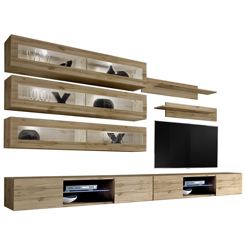 

Стенка в гостинную Lockard настенная для TV с диагональю 70" (WFR-134909)