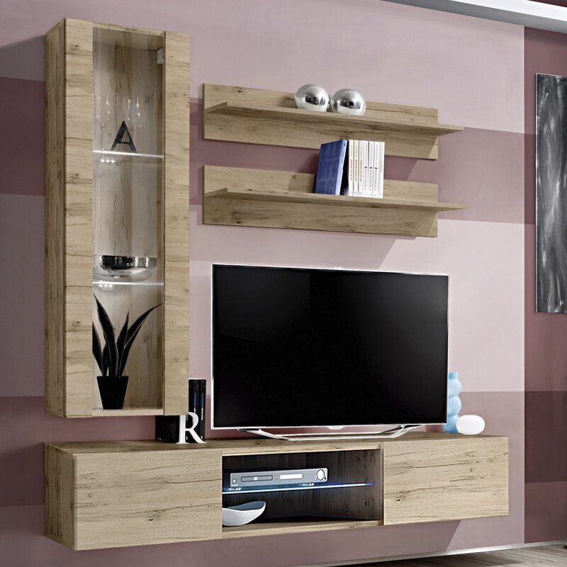 

Стенка в гостинную Livengood настенная для TV с диагональю 70" (WFR-134915)