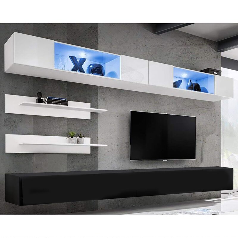 

Стенка в гостинную Vitale настенная для TV с диагональю 70" (WFR-130979)