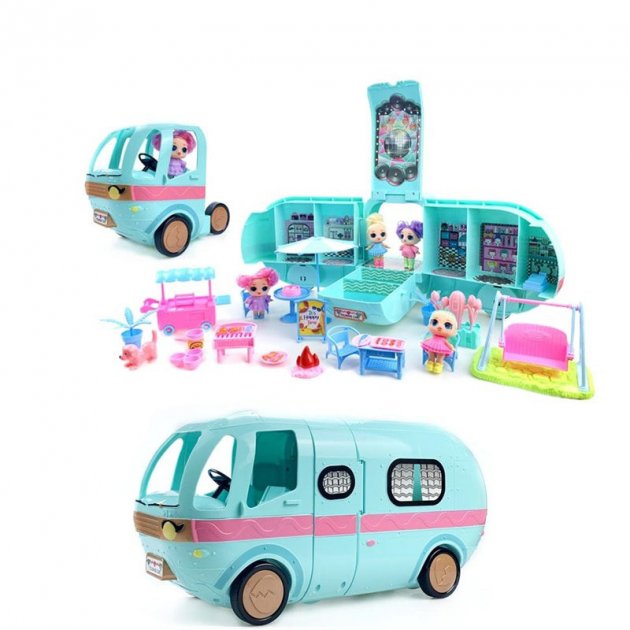 

Игрушечный Автобус для кукол Гламурний Кемпер Bambi BS002