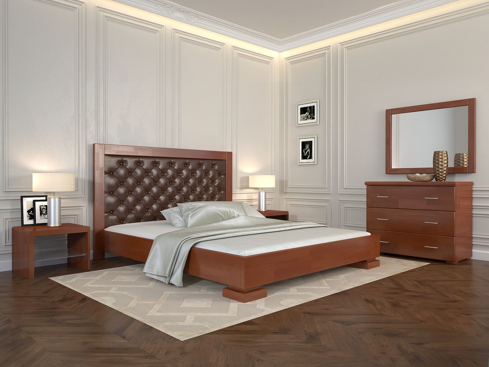 

Кровать Arbordrev Подиум ромбы (180*200) бук Венге магия