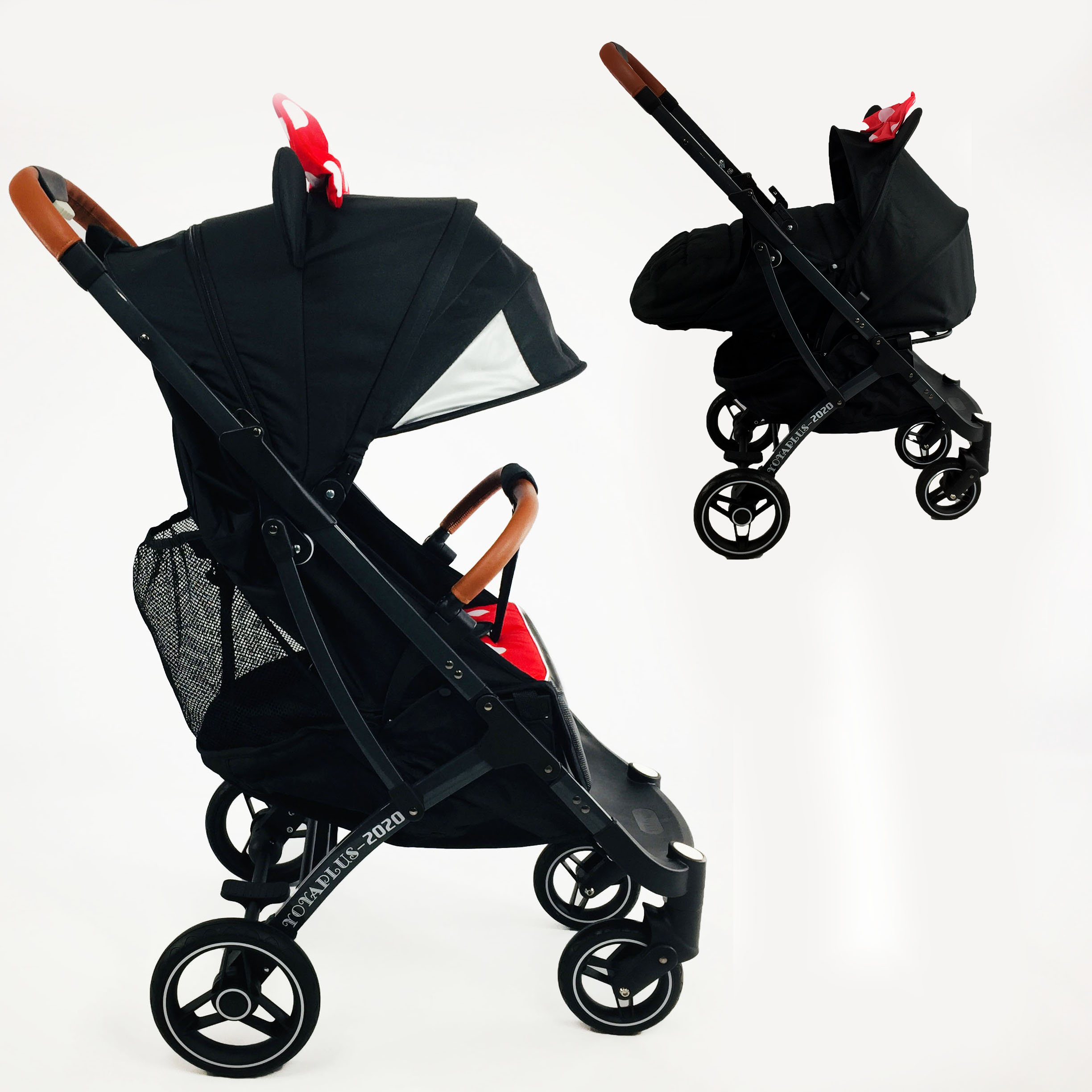 Коляска YOYA plus PRO 2020 -2в1, цвет Минни с люлькой Минни. Большой ...