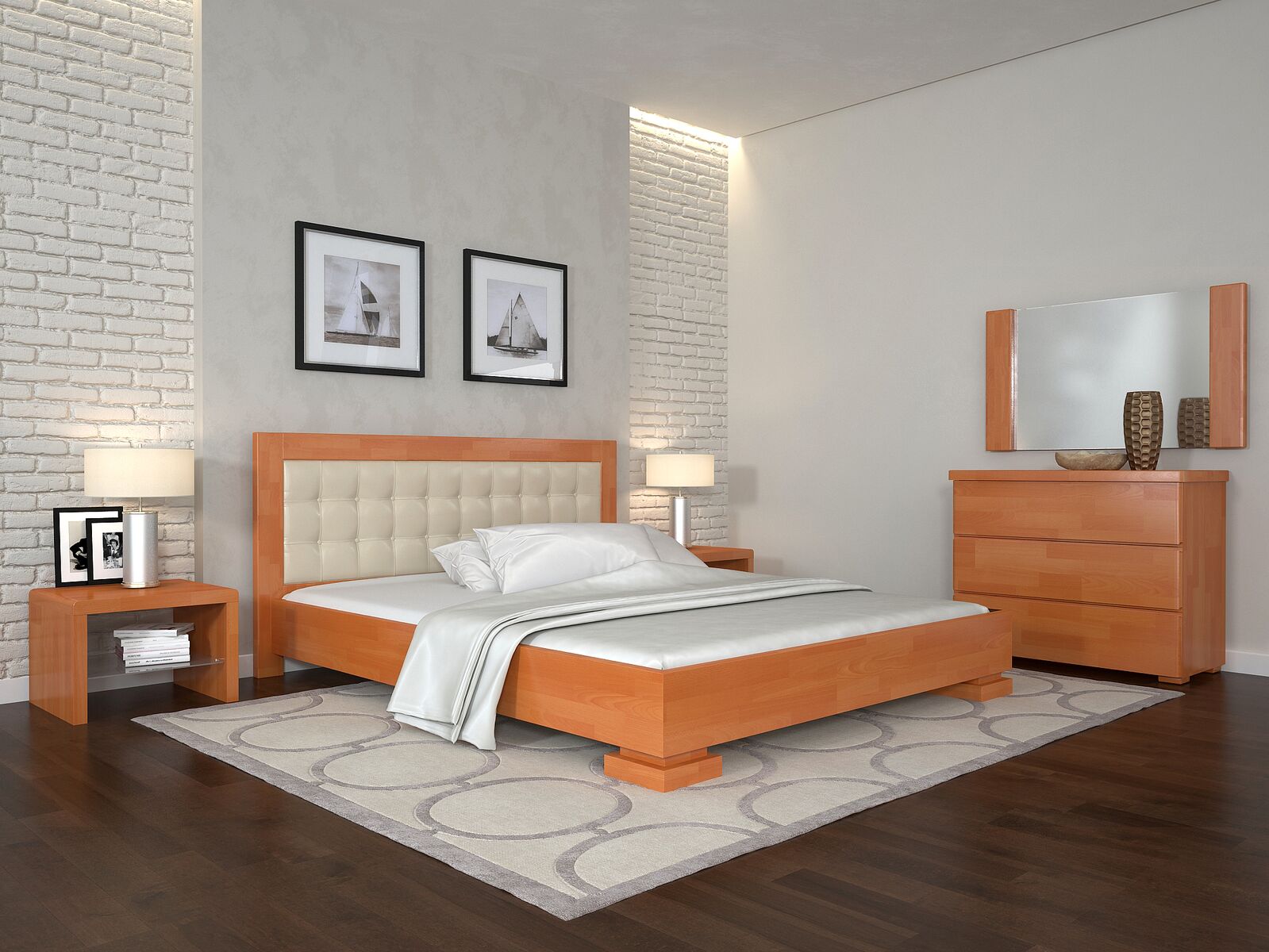 

Кровать Arbordrev Монако (120*200) сосна Ольха