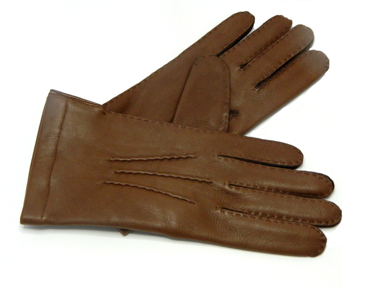 

Перчатки мужские кожаные Alpa Gloves из кожи оленя коричневые 052-18-8.5