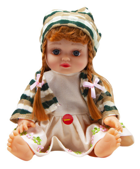 

Кукла музыкальная "Алина" 5057/68/78/79 33 см (в бежевом платье)