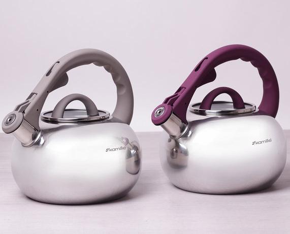 

Чайник Kamille Whistling Kettle-I 2.8л со свистком и стеклянной крышкой