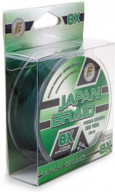 

Шнур рыболовный Lineaeffe FF Japan Braid 8X 135 м/150 yds 0.16 мм 9 кг Dark Green