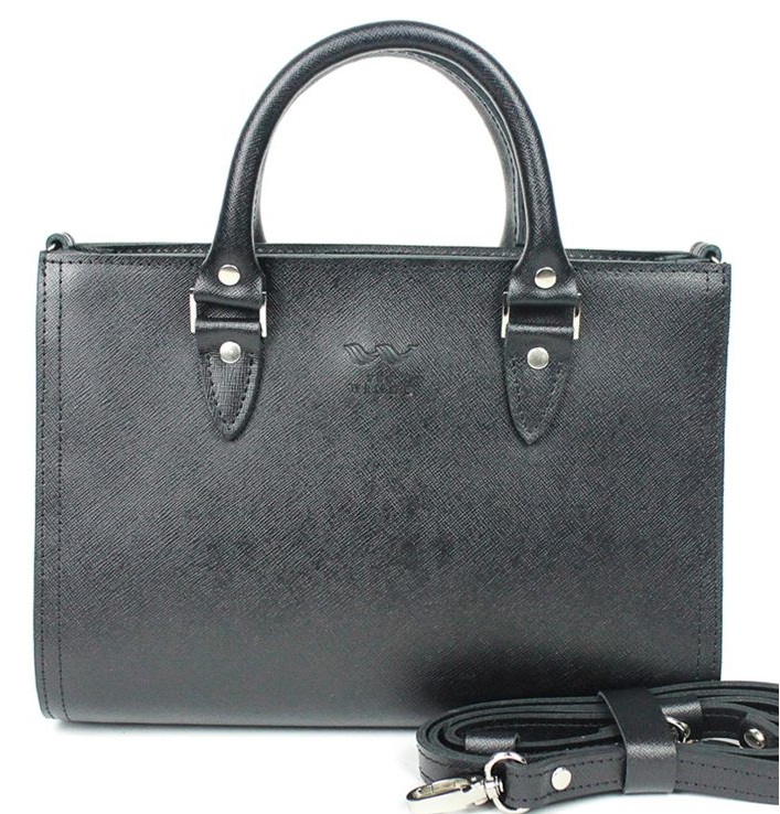 

Сумка женская кожаная The Wings FANCY черная сафьян TW-Fency-black-saf
