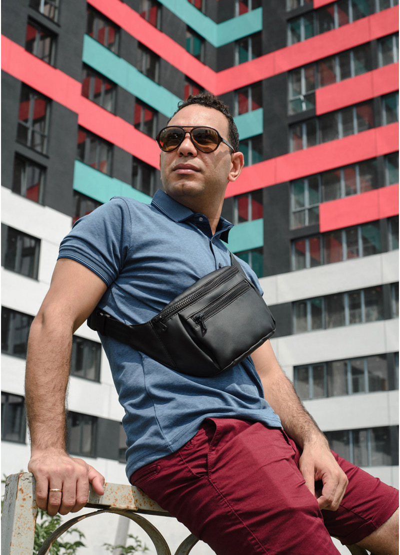 

Поясная сумка бананка Sambag Tirso LCHm черный 80341001m