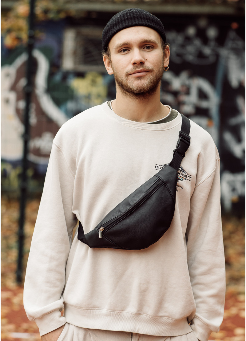 

Поясная сумка бананка Sambag Soho BSHm черный 82111001m