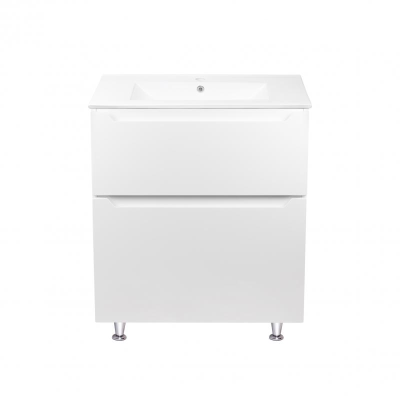 

Комплект Qtap Scorpio 710х825х460 White тумба напольная + раковина врезная Qtap Scorpio QT1471TNВ7013070CW SD00045089