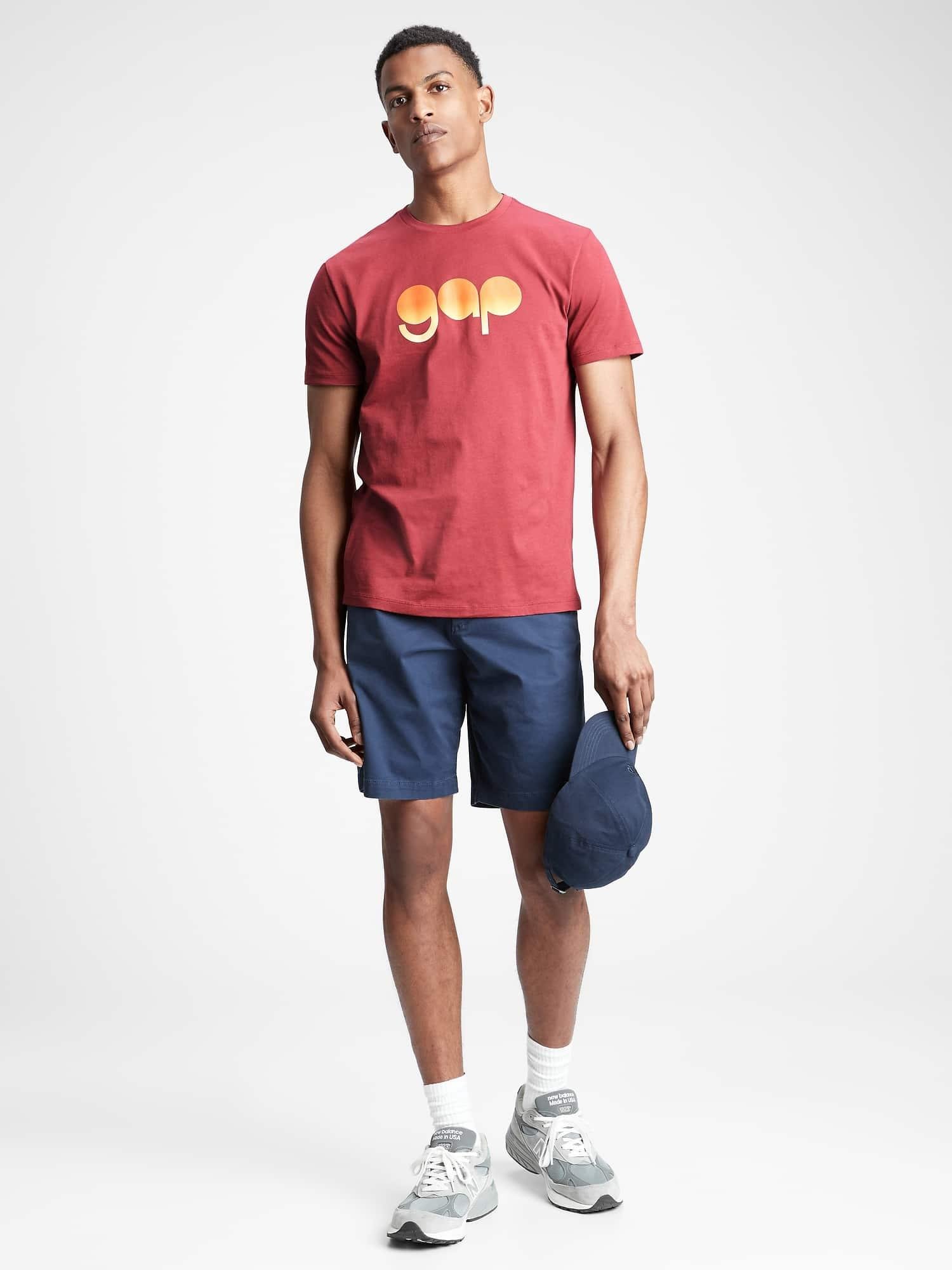 

Футболка мужская GAP 1159757657 (Бордовый, L)