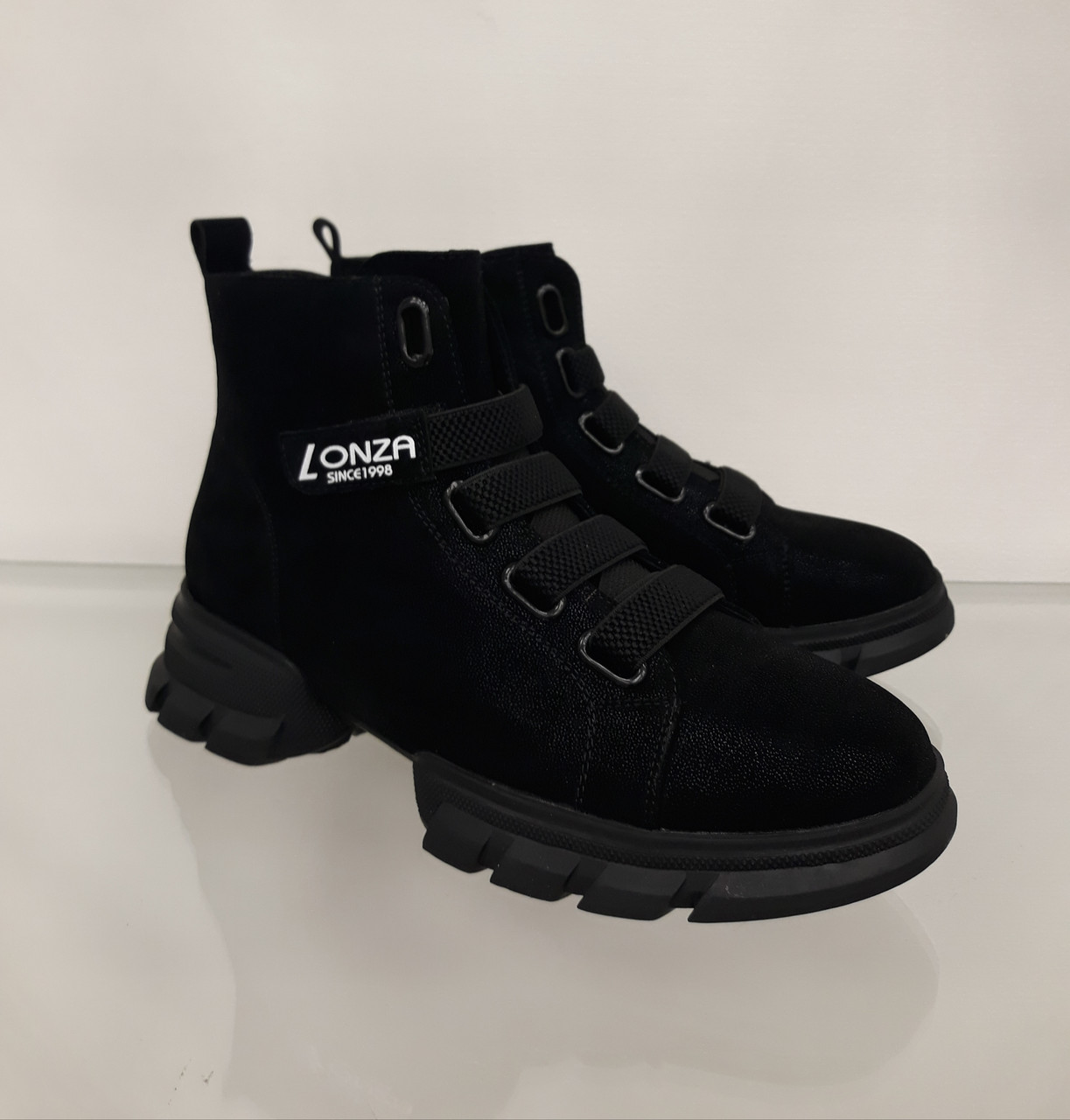 

Кроссовки высокие на модной подошве Lonza FLM81835 39 черные