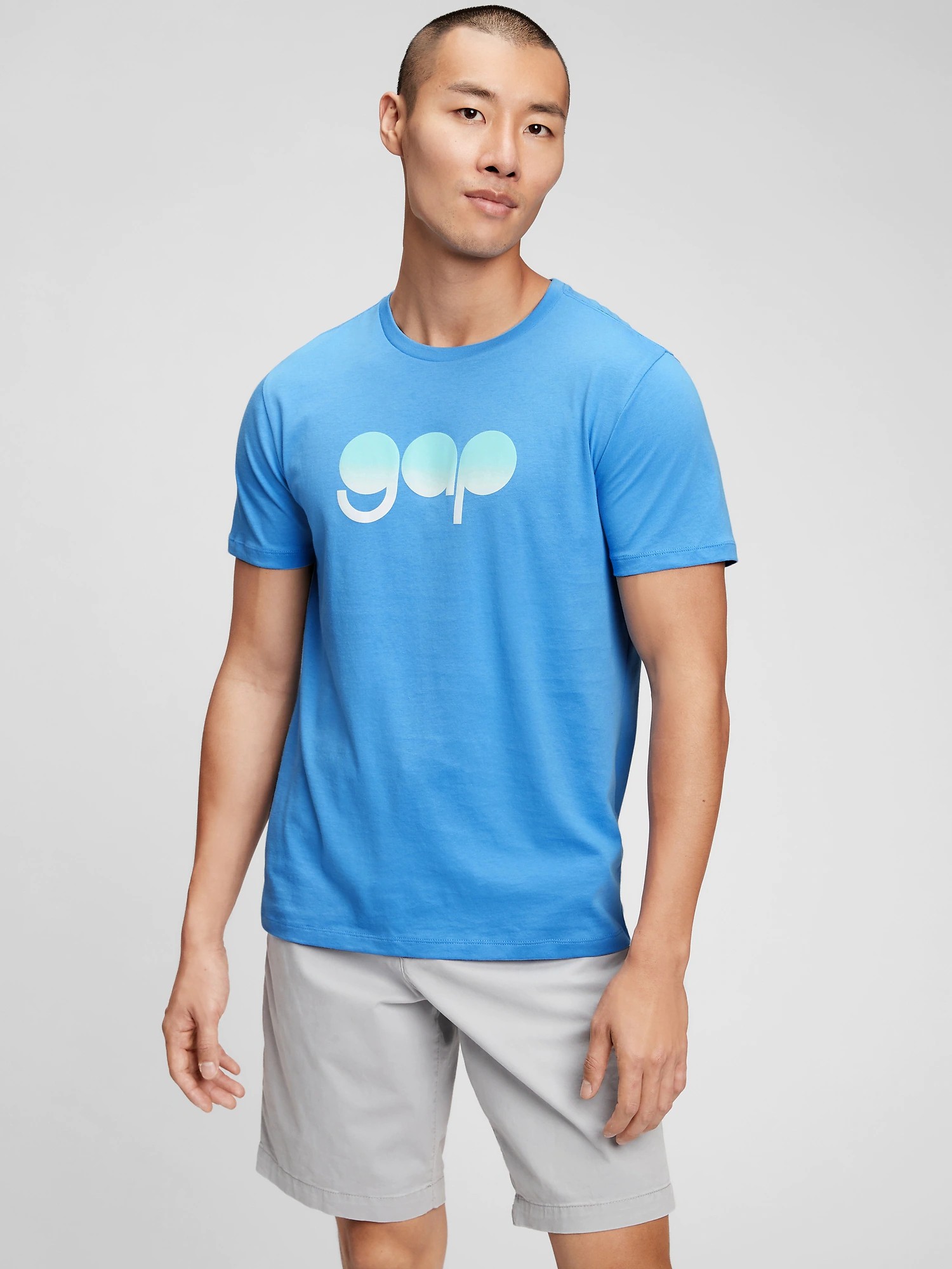 

Футболка мужская GAP 1159757806 (Голубой, L)