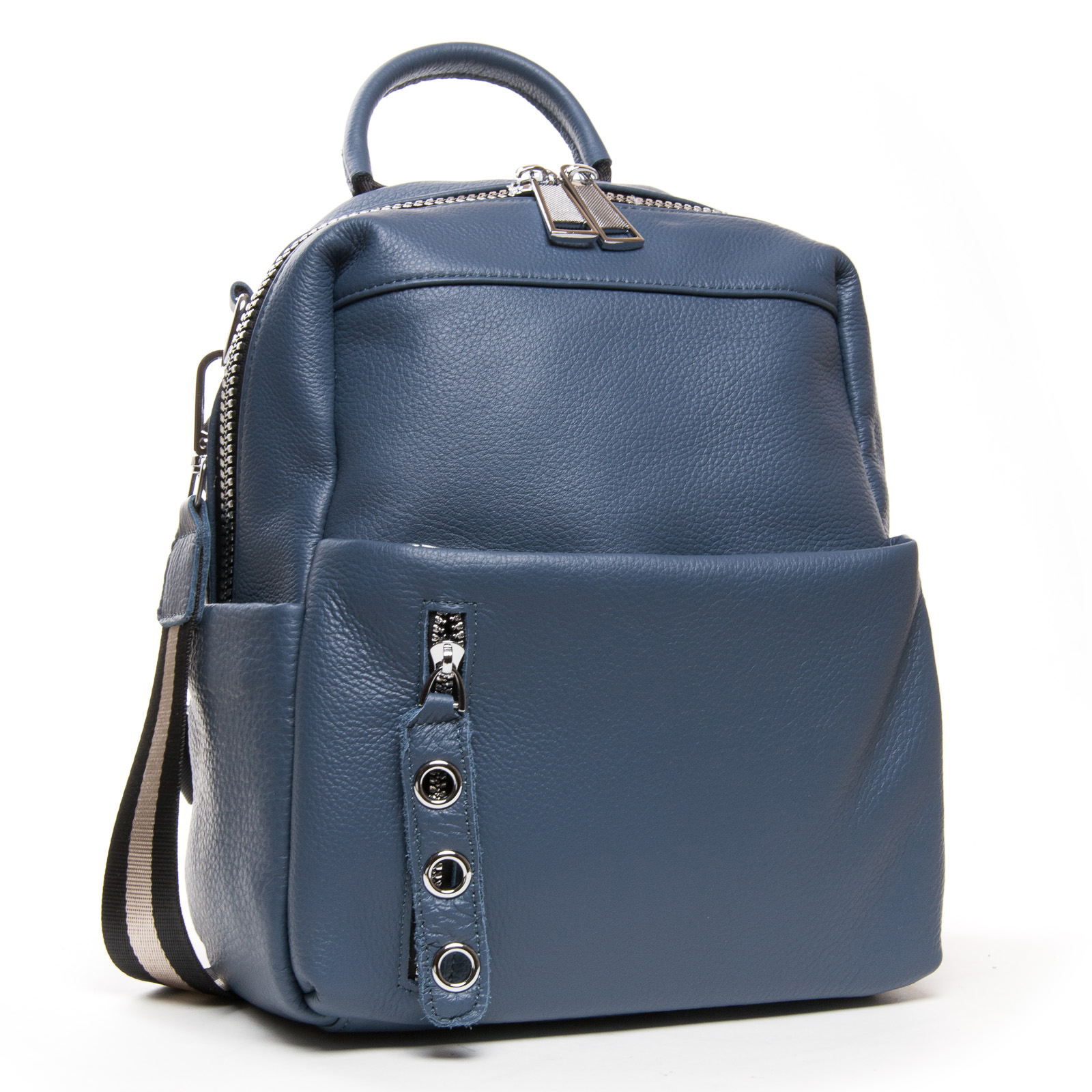 

Сумка Женская Рюкзак кожа ALEX RAI 27-8903-9 l-blue