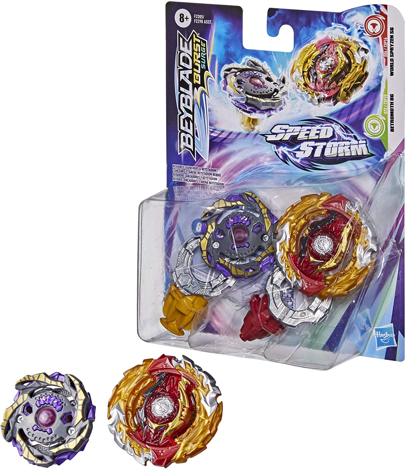 

Бейблейд Ворлд Спрайзен S6 и Бетромот B6 Beyblade World Spryzen S6 and Betromoth B6 Hasbro F2305