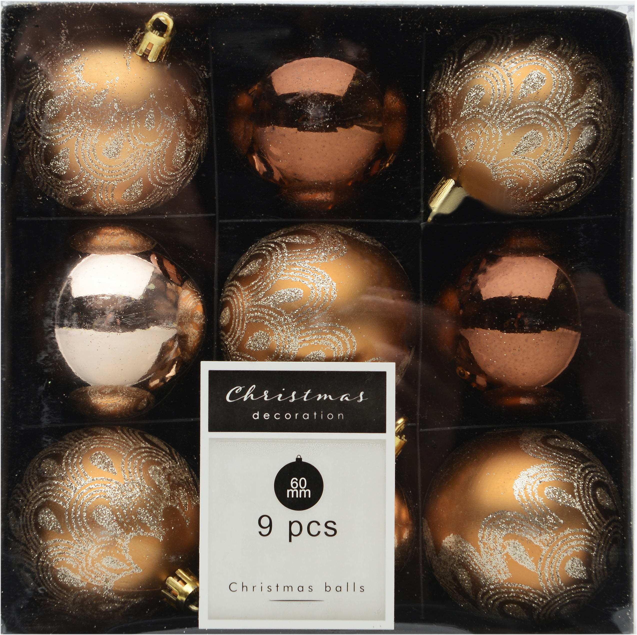 

Набор елочных шаров Christmas Decoration 6 см 9 шт (CAN220520)