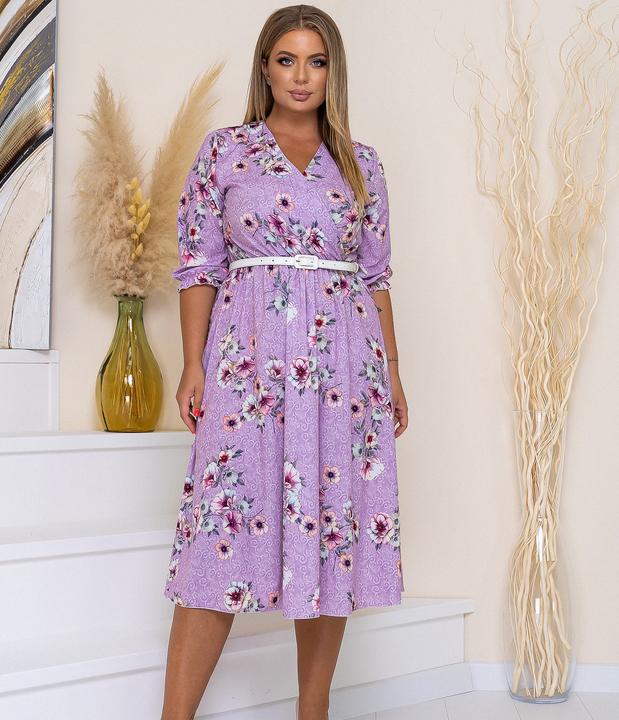 

Платье G&M k-84673 - Размер цвет лиловый, Платье G&M k-84673 52-54 Размер цвет лиловый