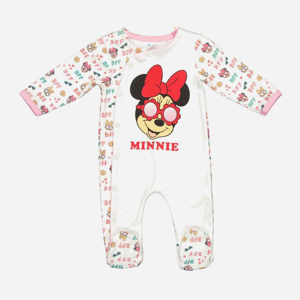 

Человечек Disney Minni Mouse/Daisy Duck MN17332 62-68 см Бело-розовый