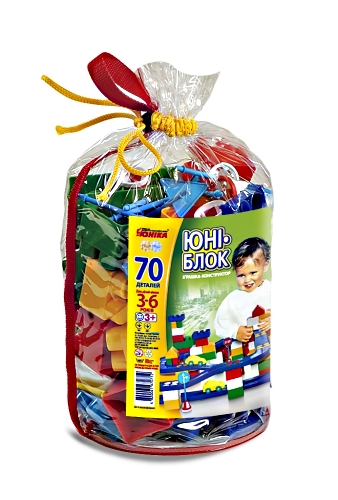 

Конструктор Юни-блок 70 деталей Юника (0118) (11209)