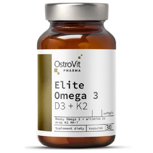 

Витамины OstroVit Pharma Elite Omega D3+K2 30 капсул