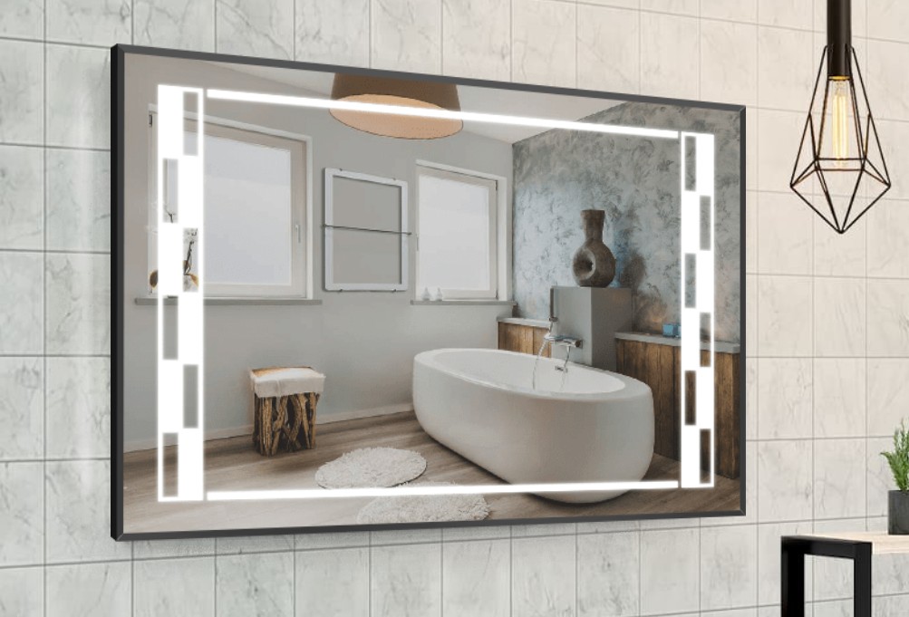 

Зеркало в алюминиевой раме c LED подсветкой Smart Mirror сенсорное Asti-R 90 x 90 см