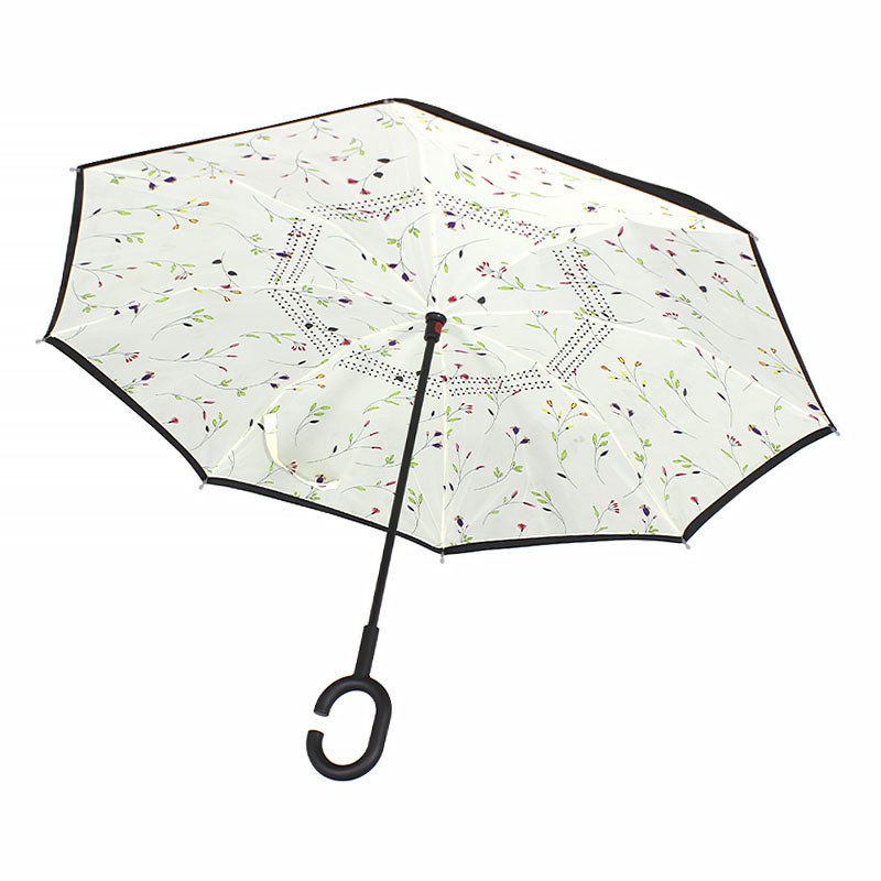 

Зонт наоборот Lesko Up-Brella Цветок Четырехцветный женский зонтик от дождя ветра непромокаемый (K/OPT2-2907-13295)